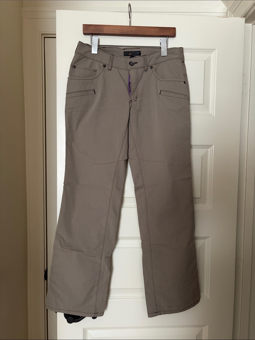 5.11 Tactical Women's Wide-Leg Pants in Taupe